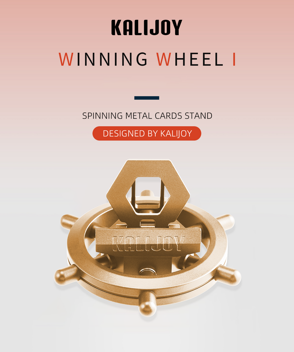 KALIJOY WINNING WHEEL 1 TOY TOOLS SPINNING METAL CARDS STAND TOYS IN THE NATURE OF WHIRLIGIGS