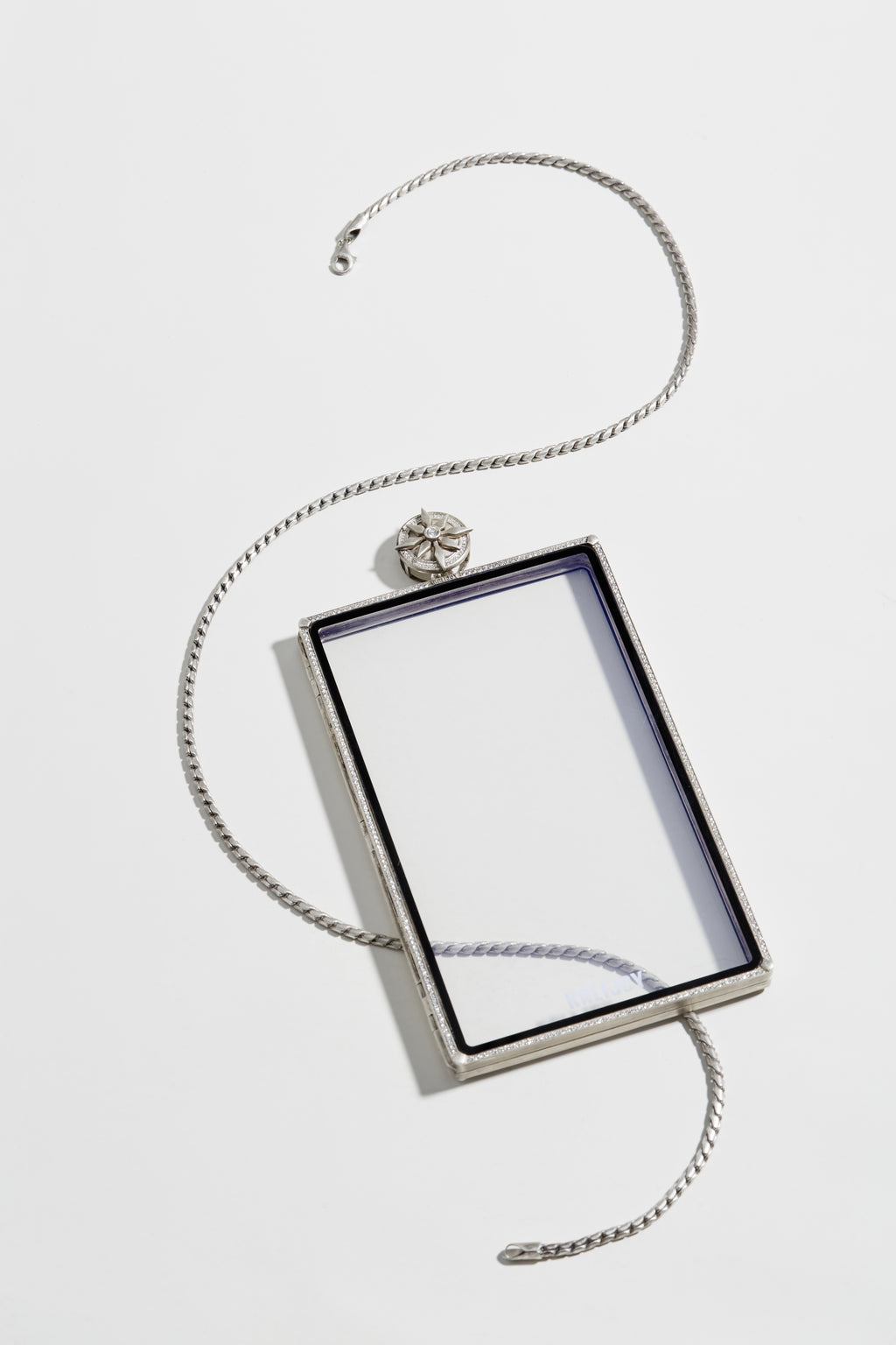 KALIJOY PSA Case "Collector's Heart" Silver Rhinestone Card Display Brick