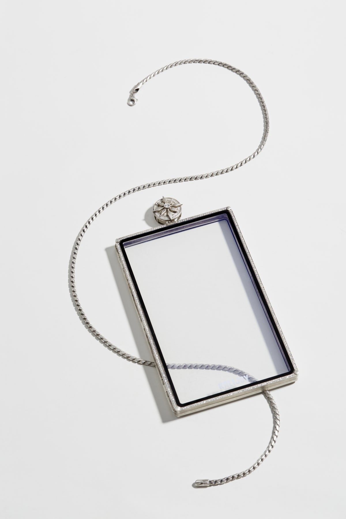 KALIJOY PSA Case "Collector's Heart" Silver Rhinestone Card Display Brick