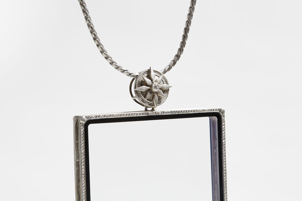 KALIJOY PSA Case "Collector's Heart" Silver Rhinestone Card Display Brick