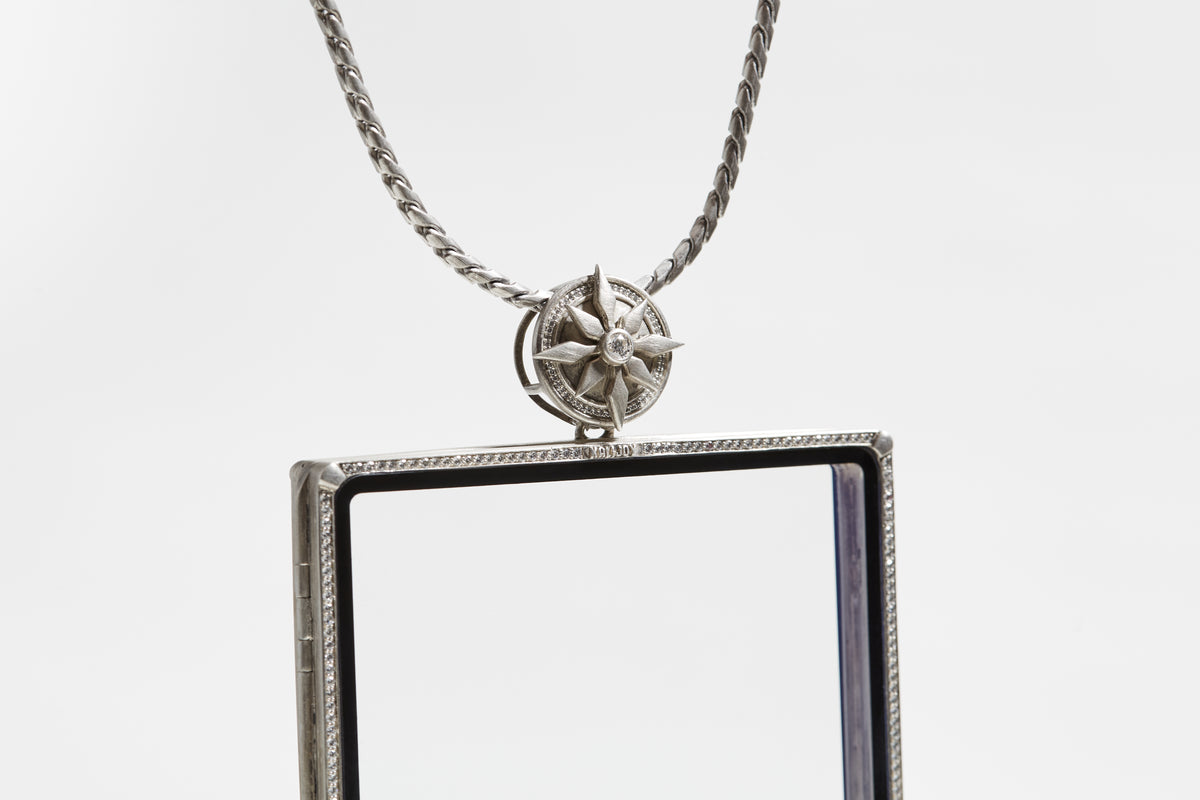 KALIJOY PSA Case "Collector's Heart" Silver Rhinestone Card Display Brick